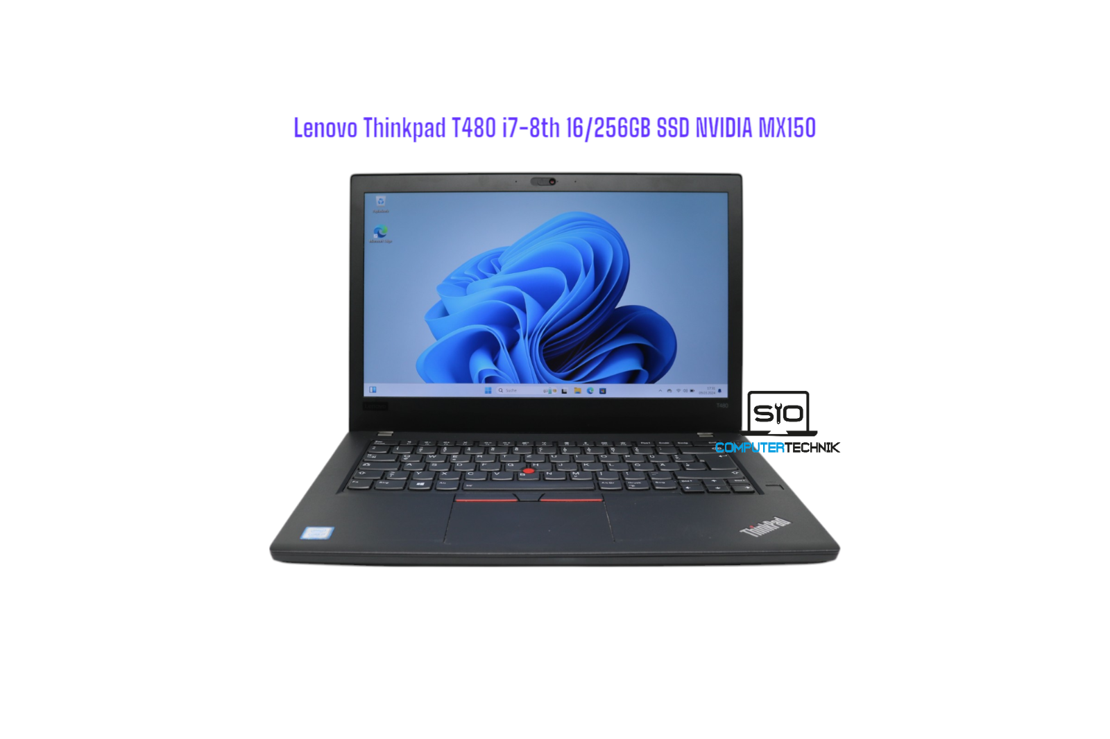 Lenovo Thinkpad T480 i7-8650u 16GB RAM 256GB SSD FHD IPS 2x Akkus NVIDIA MX150