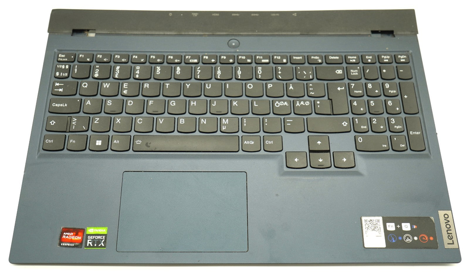 Lenovo Legion 5 15ACH6H Palmrest Tastatur Topcase Touchpad Oberteil QWERTY