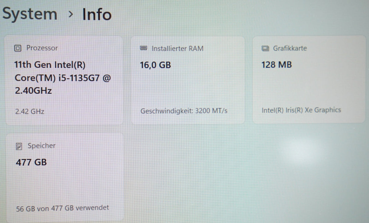 HP Elitebook 850 G8 i5-1135G7 16GB RAM 512GB SSD 15,6 FullHD IPS Win11 TOUCH