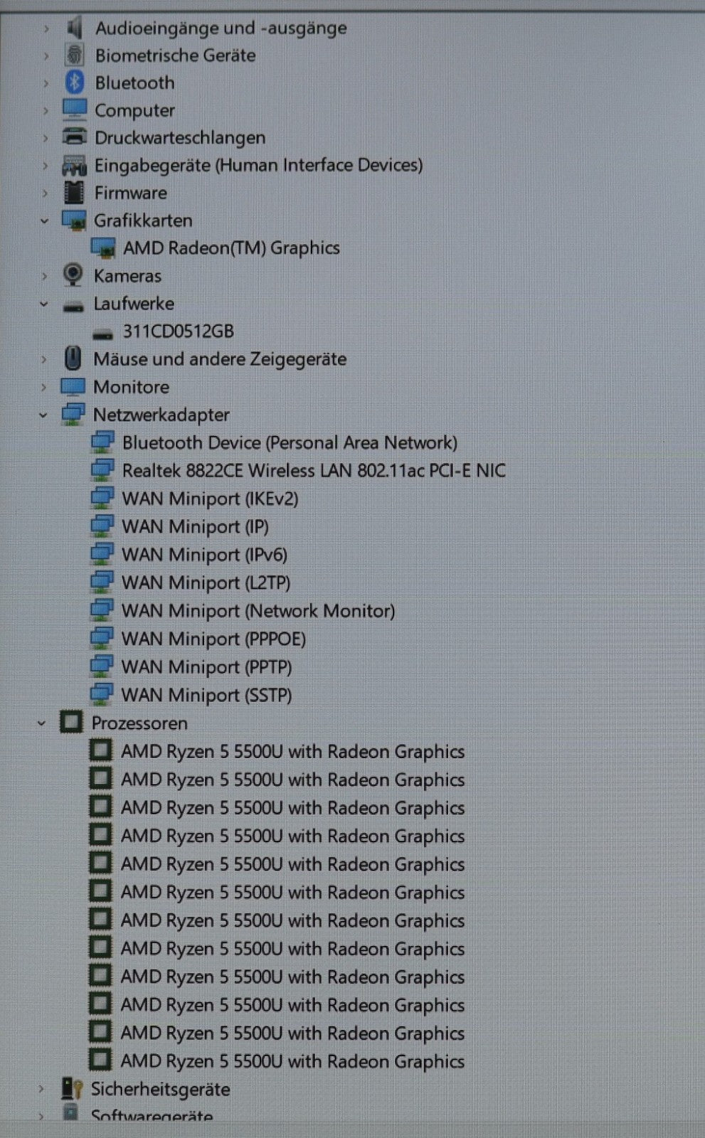 Huawei Matebook D15-WDQ9 AMD Ryzen 5 5500U 8GB RAM 512GB SSD Win11 QWERTY