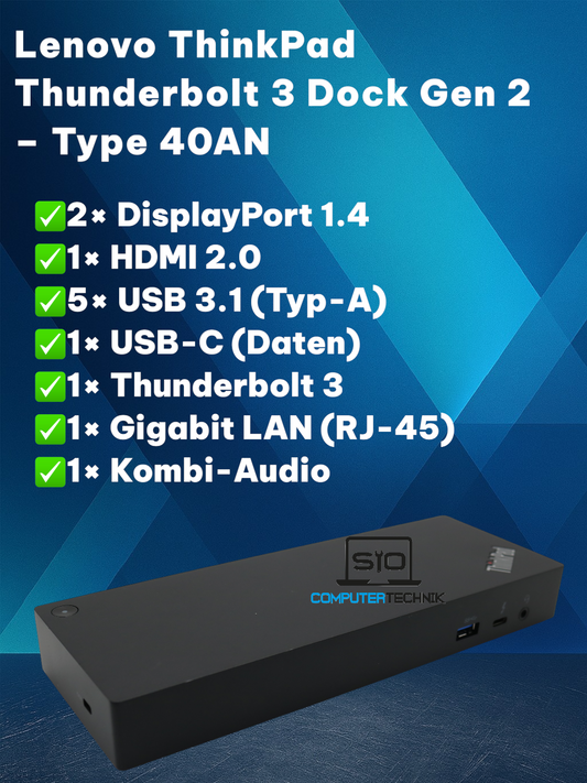 Lenovo ThinkPad Thunderbolt 3 Dock Gen 2 – Type 40AN / Workstation Dock Gen 2