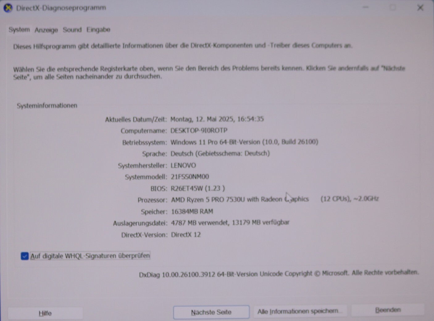 Lenovo Thinkpad L13 Yoga Gen4 Ryzen 5 Pro 7530U 16GB RAM 512GB SSD FHD Touch