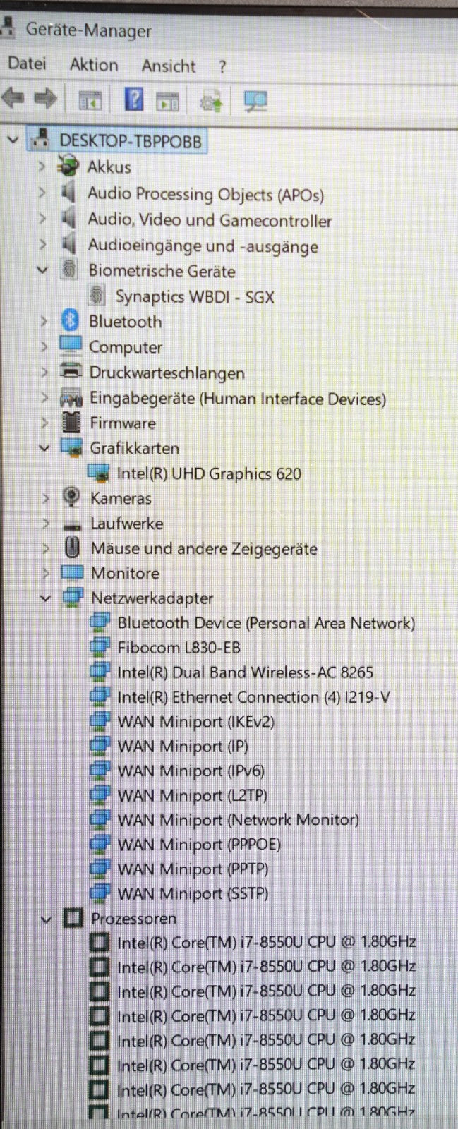 Lenovo ThinkPad T580 i7-8550U 32GB RAM 512GB SSD 15,6" FullHD  Win11 94%