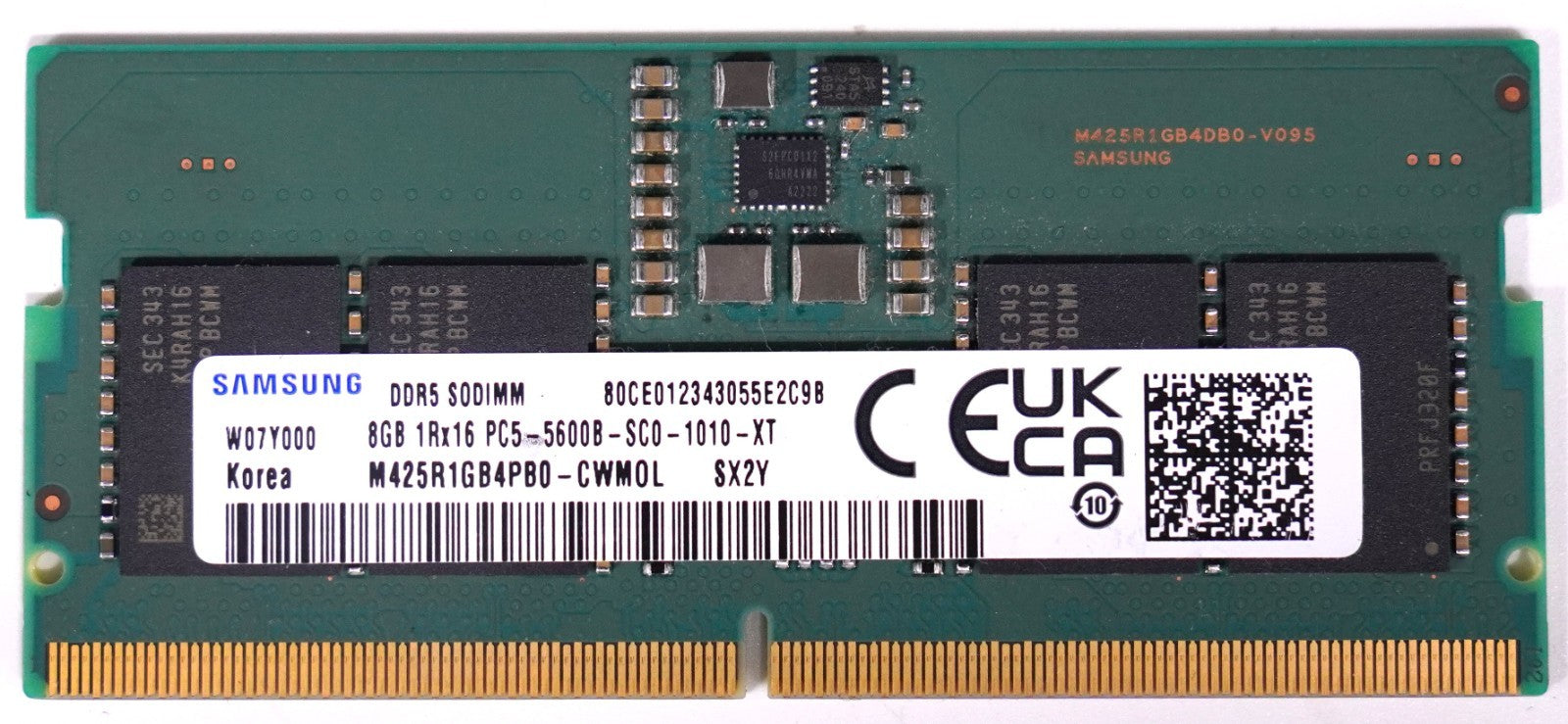Samsung 8GB RAM DDR5 5600MHz SO-DIMM 1Rx16 PC5-5600B-SC0-1010-XT