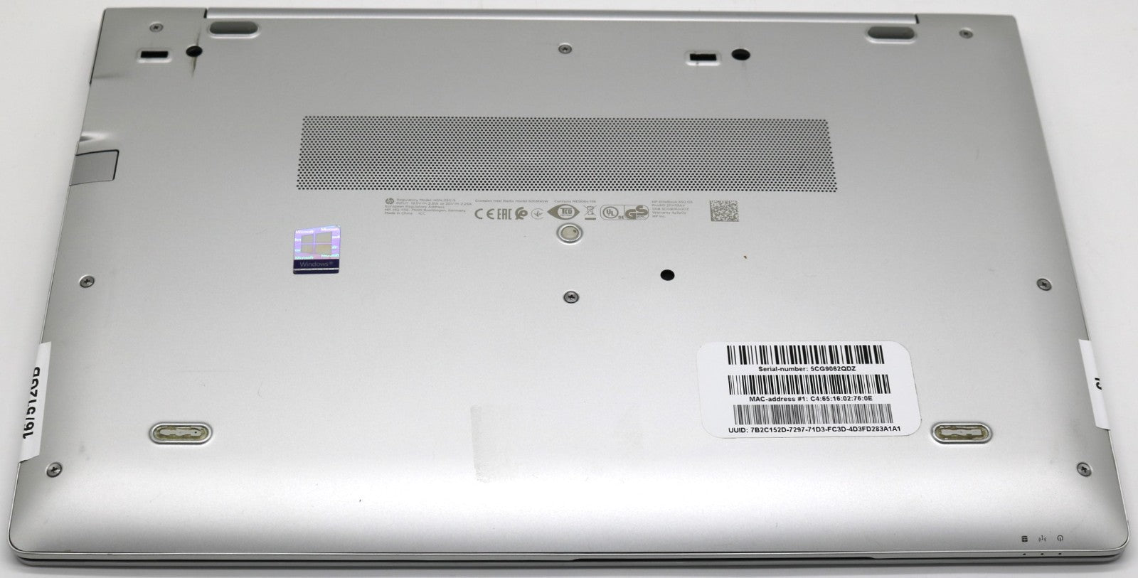 HP Elitebook 850 G5 i5-8350u 16GB RAM 512GB SSD NVMe, 15,6 FullHD IPS (matt) Win