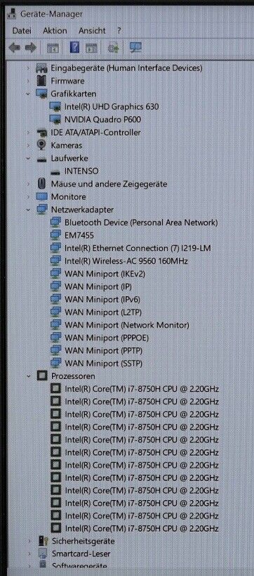 Fujitsu Celsius H780 | i7-8750H 6 Kerne | 32GB RAM | 512GB SSD | NVIDIA Quadro P600