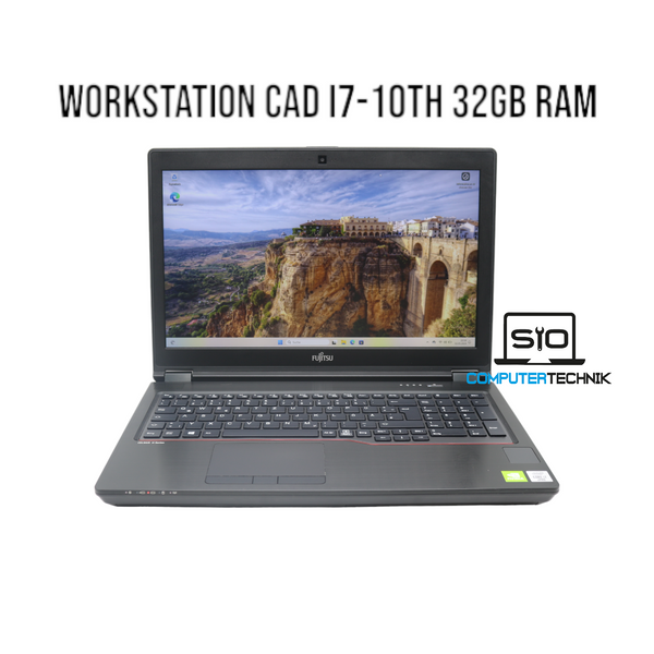 Fujitsu Celsius H7510 | i7-10850H 6 Kerne | 32GB RAM | 512GB SSD | NVIDIA Quadro T1000 | Hervorragend