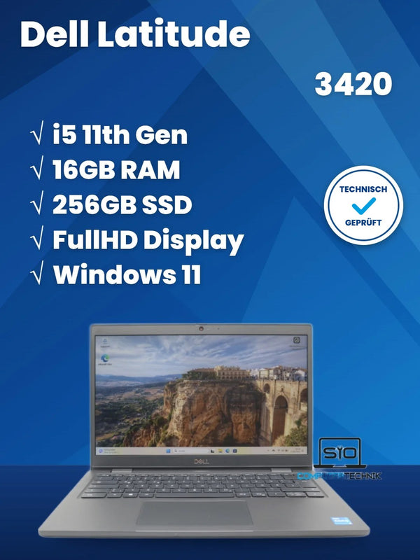 Dell Latitude 3420 i5-1145G7 16GB RAM 256GB SSD 14" FullHD Win11