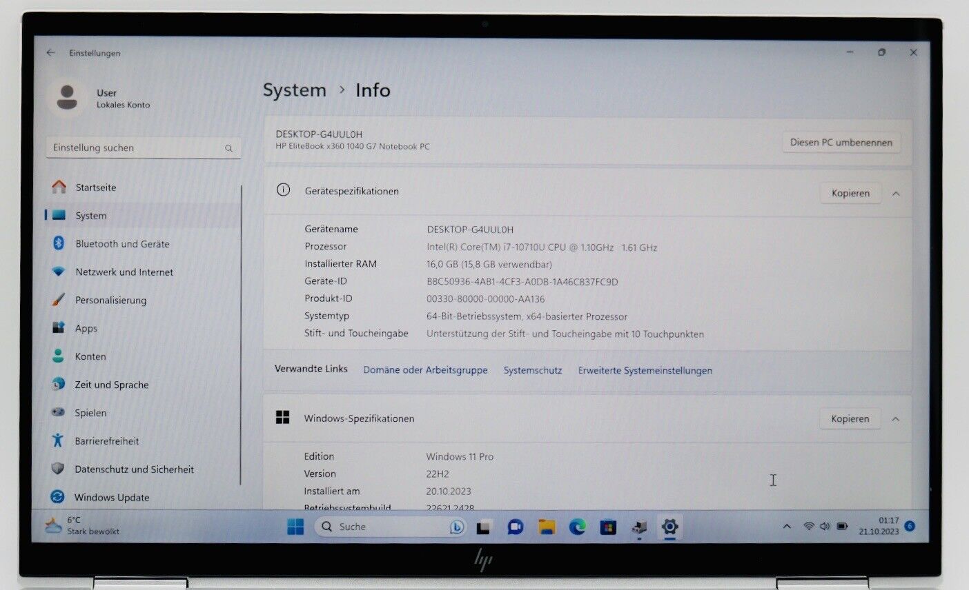 HP Elitebook X360 1040 G7 | i7-10710u | 14 дюймов | 16 ГБ ОЗУ | 256 ГБ твердотельный накопитель