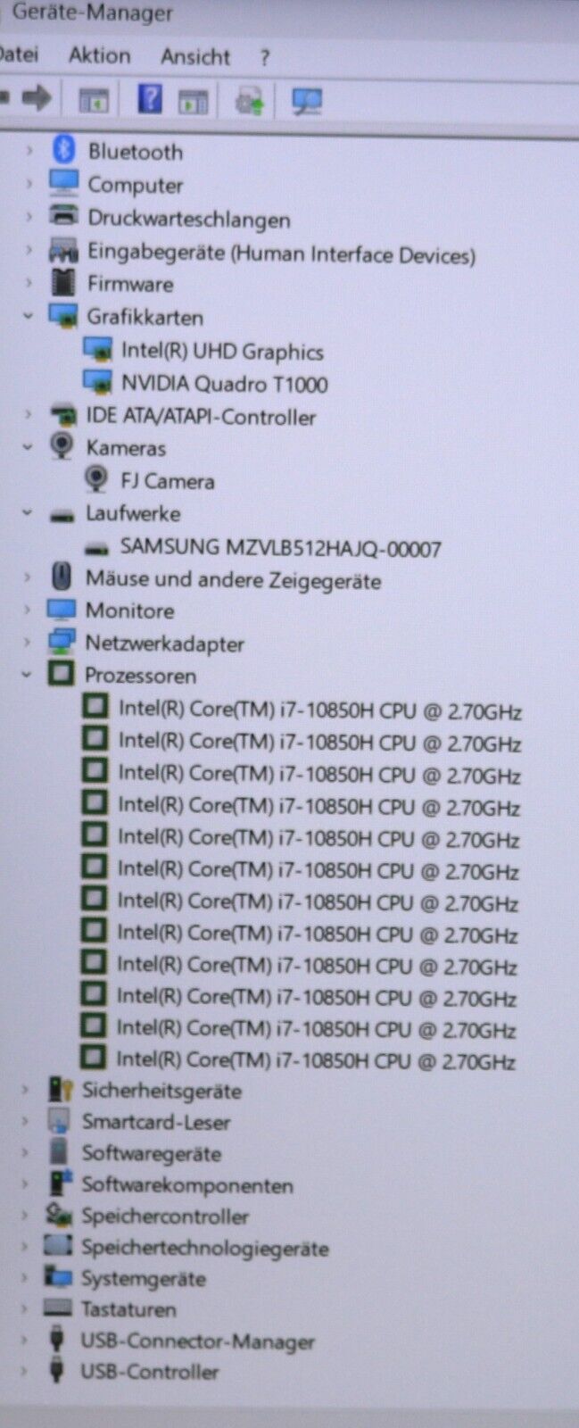 Fujitsu Celsius H7510 i7-10850H 6 Kerne 32GB RAM 512SSD NVIDIA T1000 Sonderpreis